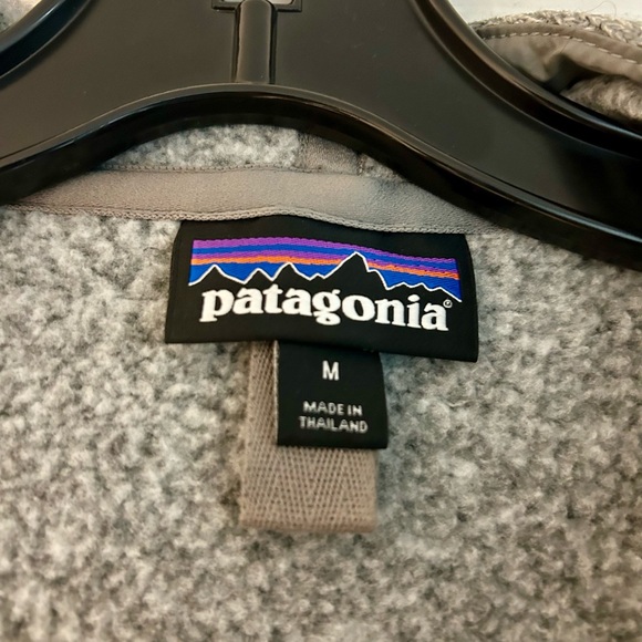 Patagonia Gray Hooded Long Sweater Jacket Sz Medium - Picture 4 of 6